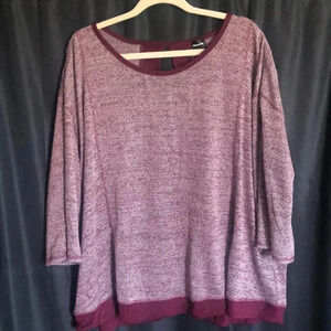 Dress Barn‎ Sunday Maroon Top